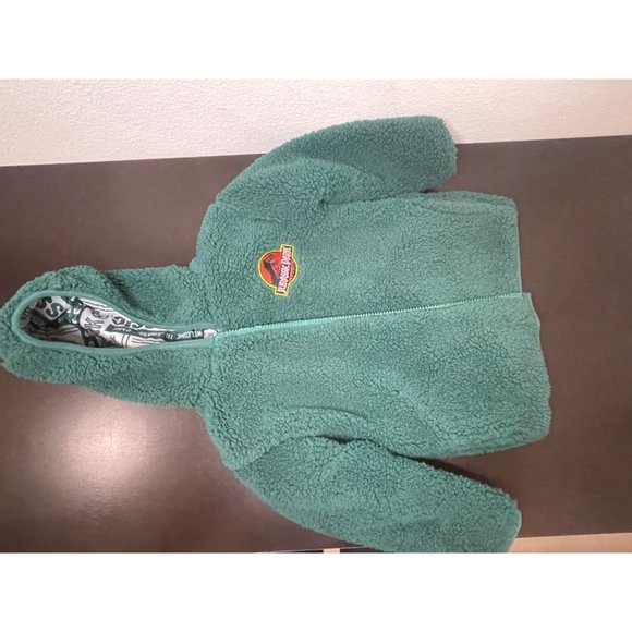 Jurassic Park Reversible Winter Jacket Green Toddler Size 2 Dinosaur - Picture 5 of 13